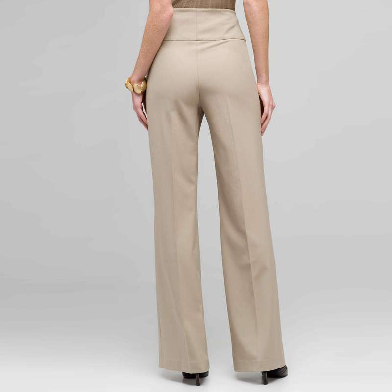 Elastic Waist Pant, Stone, large image number 1